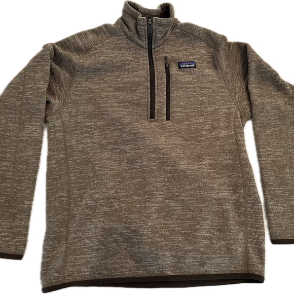 Patagonia Men's Zip-Up Sweater in Brown - Picture 1 of 3